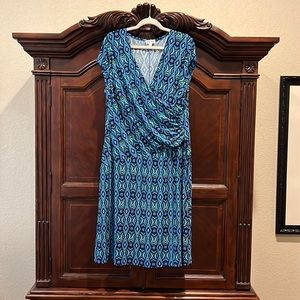 Mock wrap dress